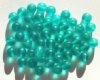 25 8mm Transparent Matte Blue Zircon Round Beads